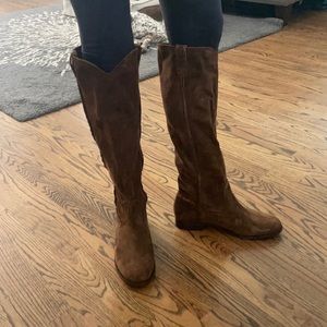 Frye suede boots size 10